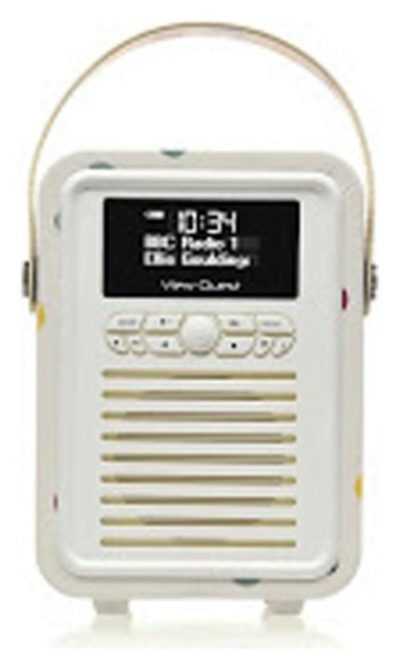 VQ - Retro Emma Bridgewater Mini DAB Radio - Polka Dot